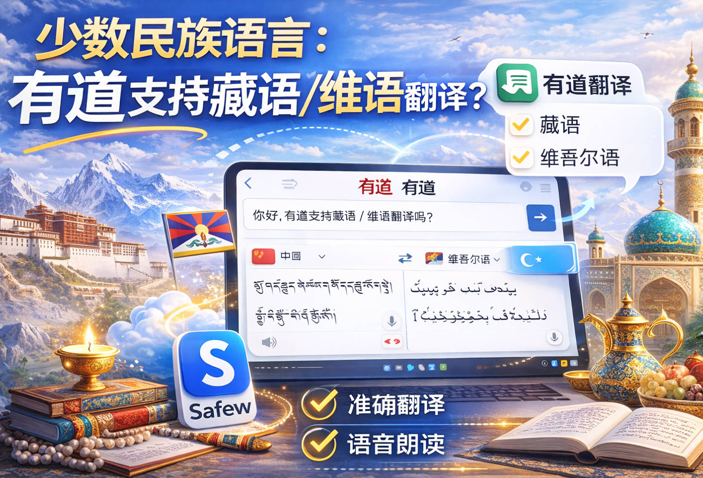 有道翻译支持藏语/维语翻译吗