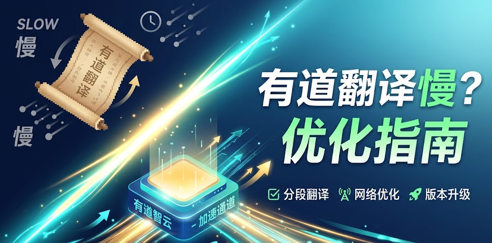 有道翻译翻译速度慢怎么办